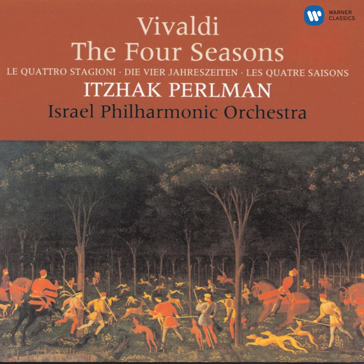 Vivaldi: The Four Seasons by Israel Philharmonic Orchestra & Itzhak Perlman album cover