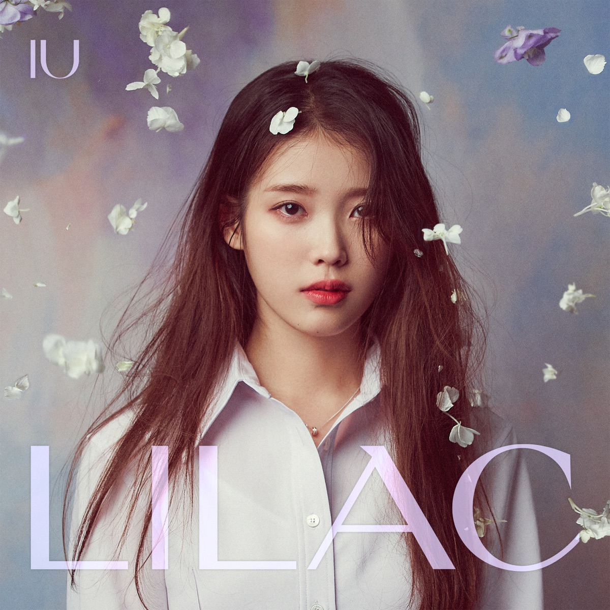IU 5th Album 'LILAC' by IU album cover