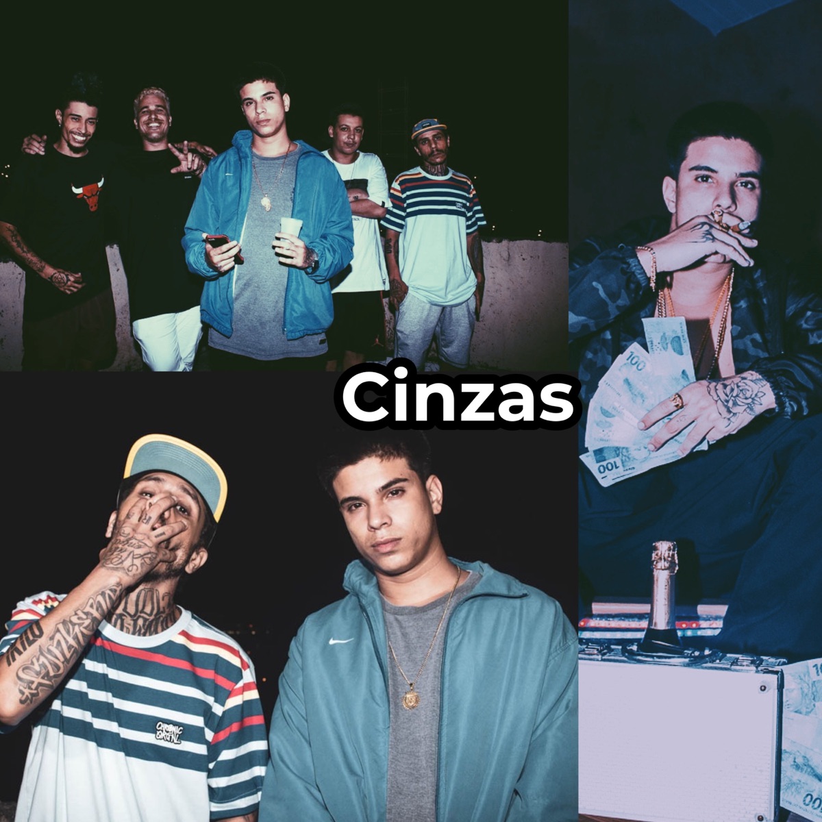 Cinzas (feat. Mz, McPhill, Choice & Funkero) - Single by Shark47 album cover