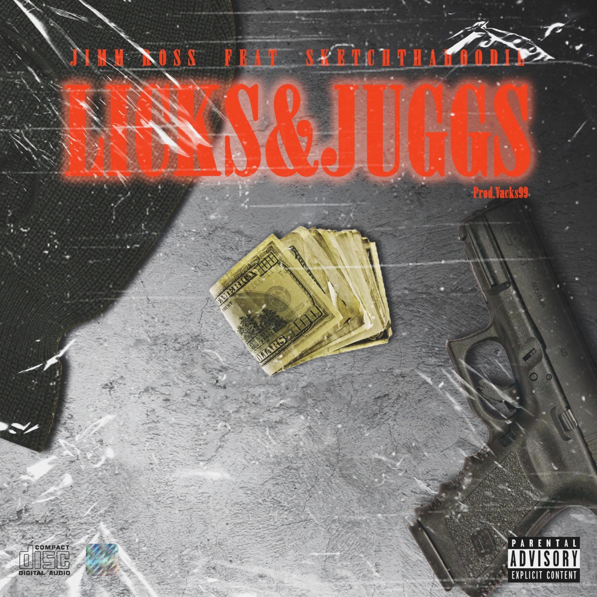 Licks & Juggs (feat. Sketchthahoodie) - Single by Jimm Ross album cover