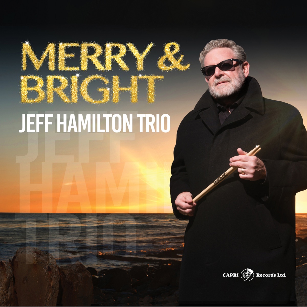 Merry & Bright by Jeff Hamilton Trio album cover