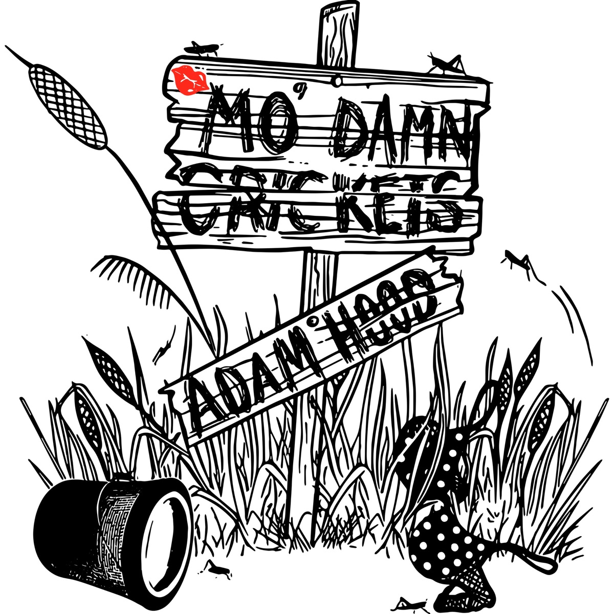 Mo' damn Crickets - Single by Adam Hood album cover