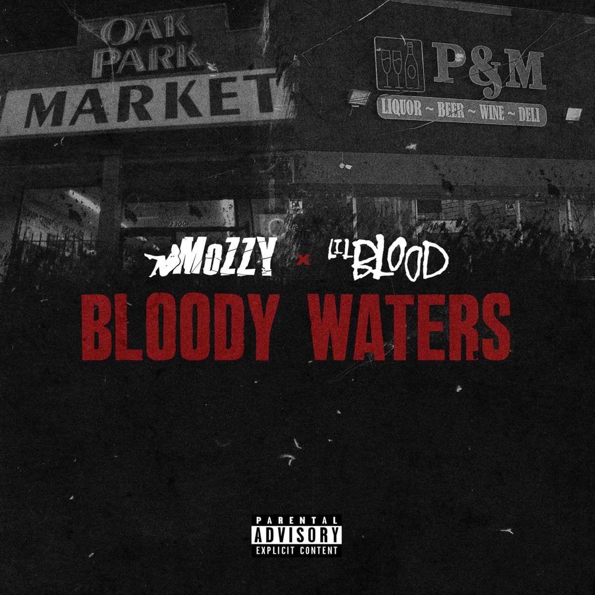 Bloody Waters (feat. Mozzy) by Lil Blood album cover artwork