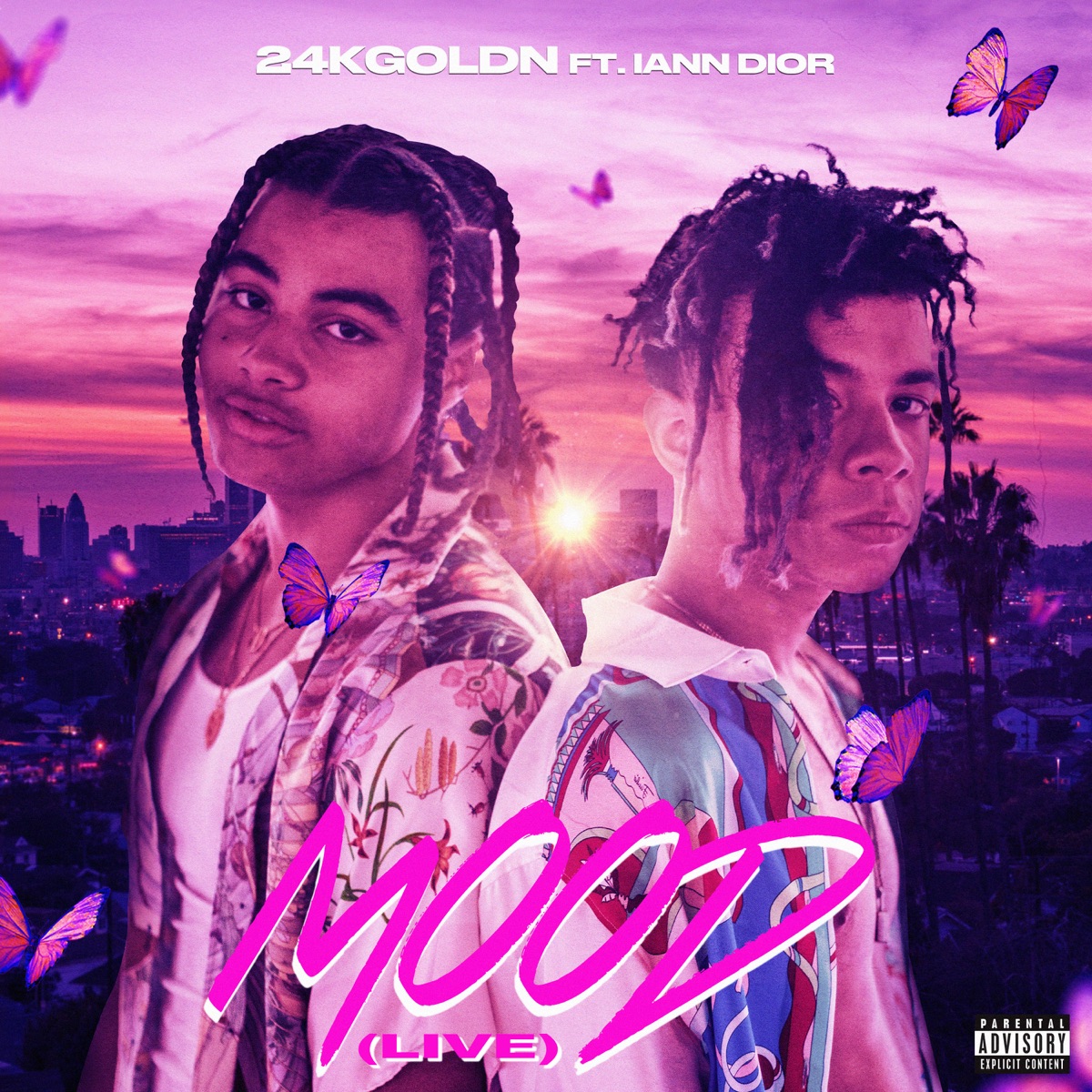 Mood (Live) [feat. iann dior] - Single by 24kGoldn album cover
