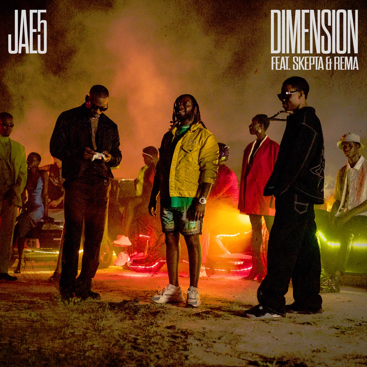 Dimension (feat. Skepta & Rema) - Single by JAE5 album cover