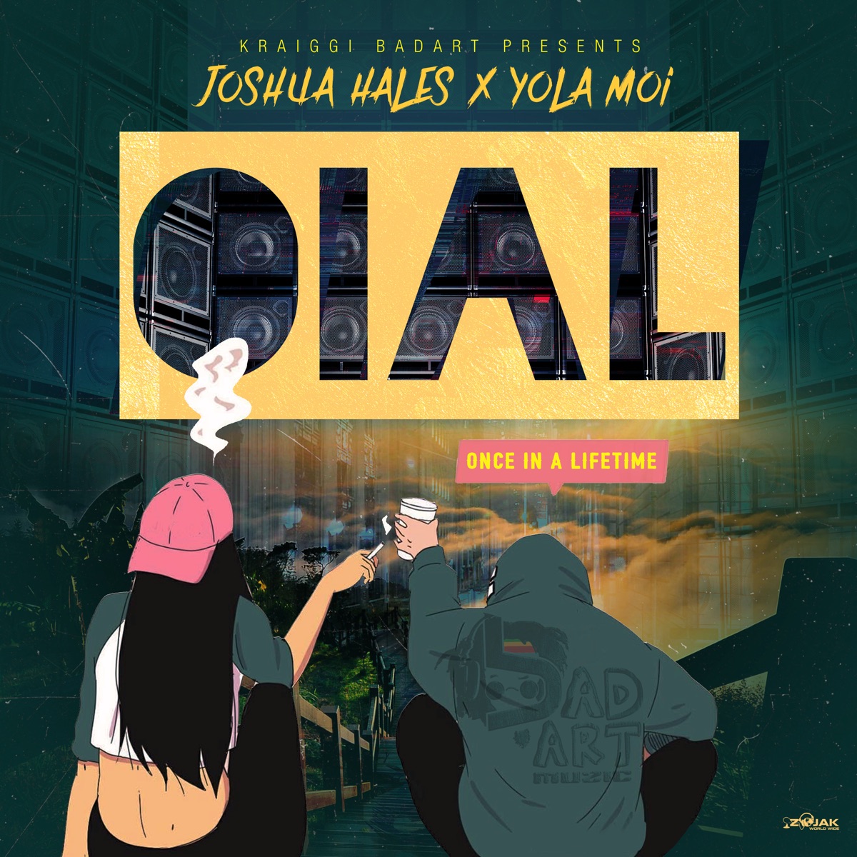 Kraiggi Badart Presents: Once in a Lifetime - Single by Joshua Hales & Yola Moi album cover