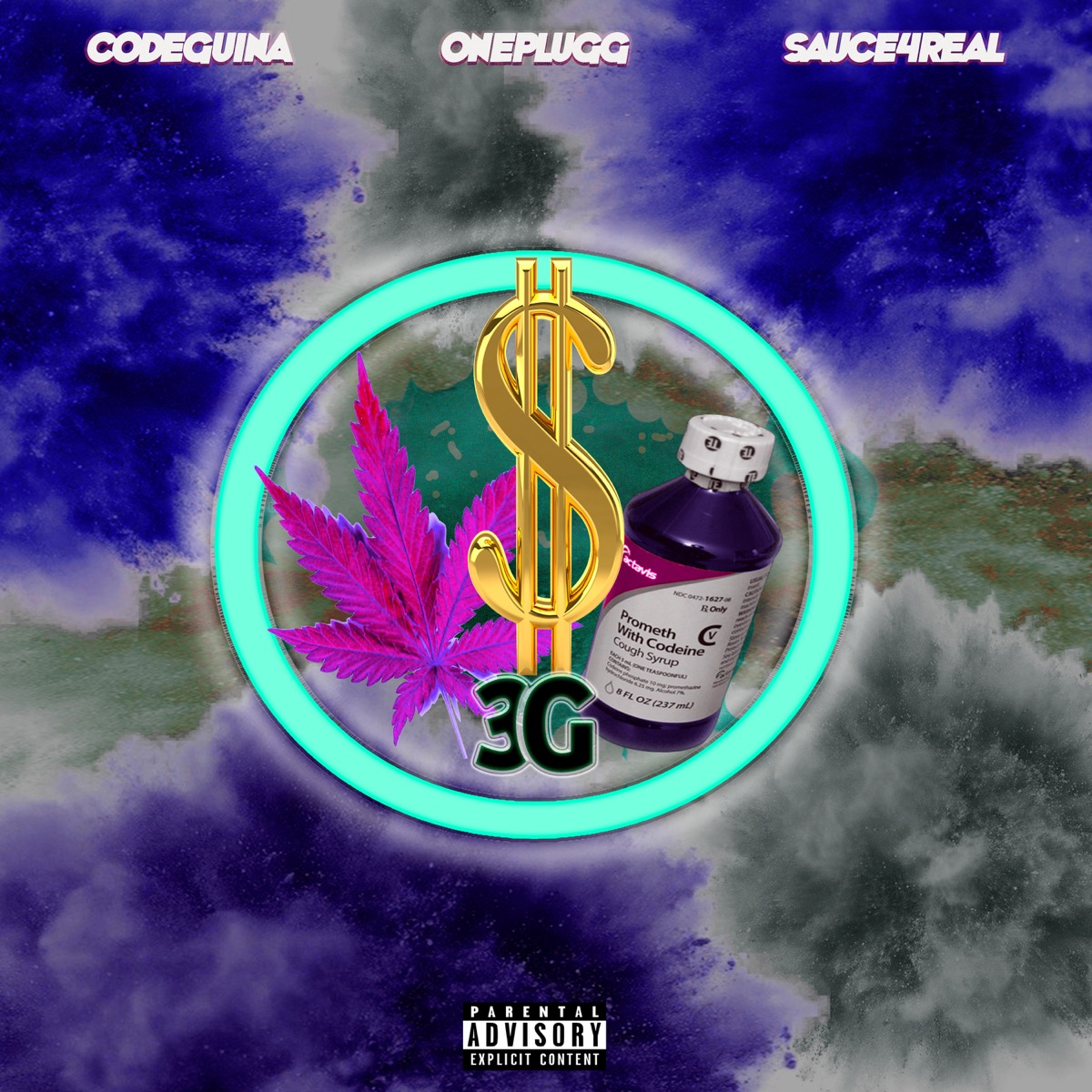 3G - Single by Codeguina, oneplugg & Sauce4Real album cover