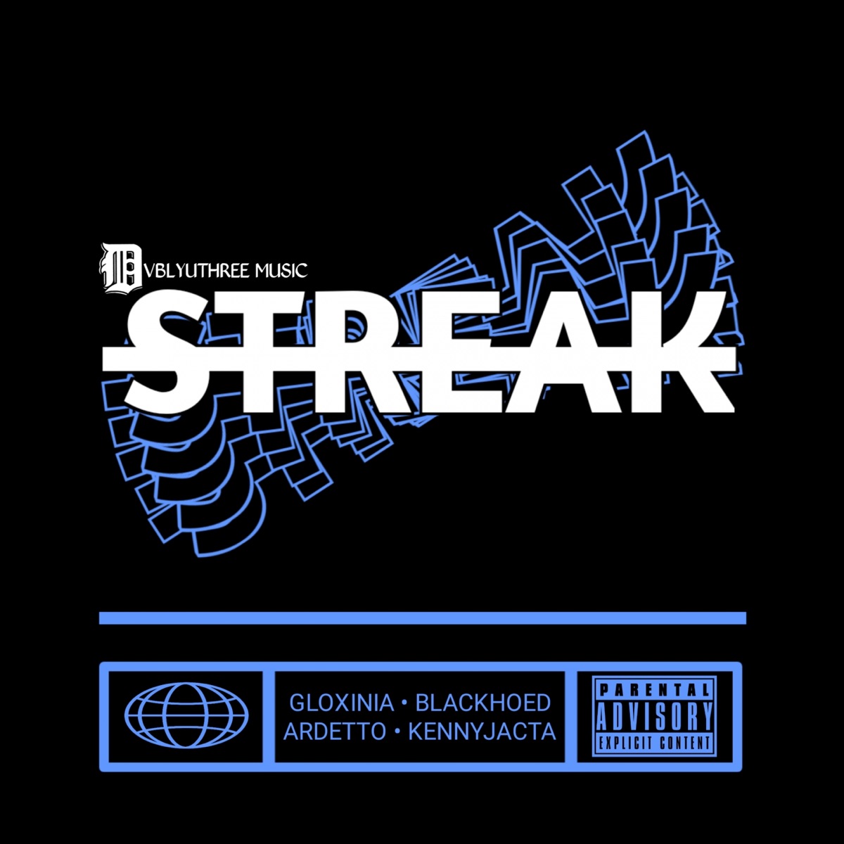 Streak (feat. Ardetto) - Single by KENNYJACTA, GLOXINIA & BLACKHOED album cover