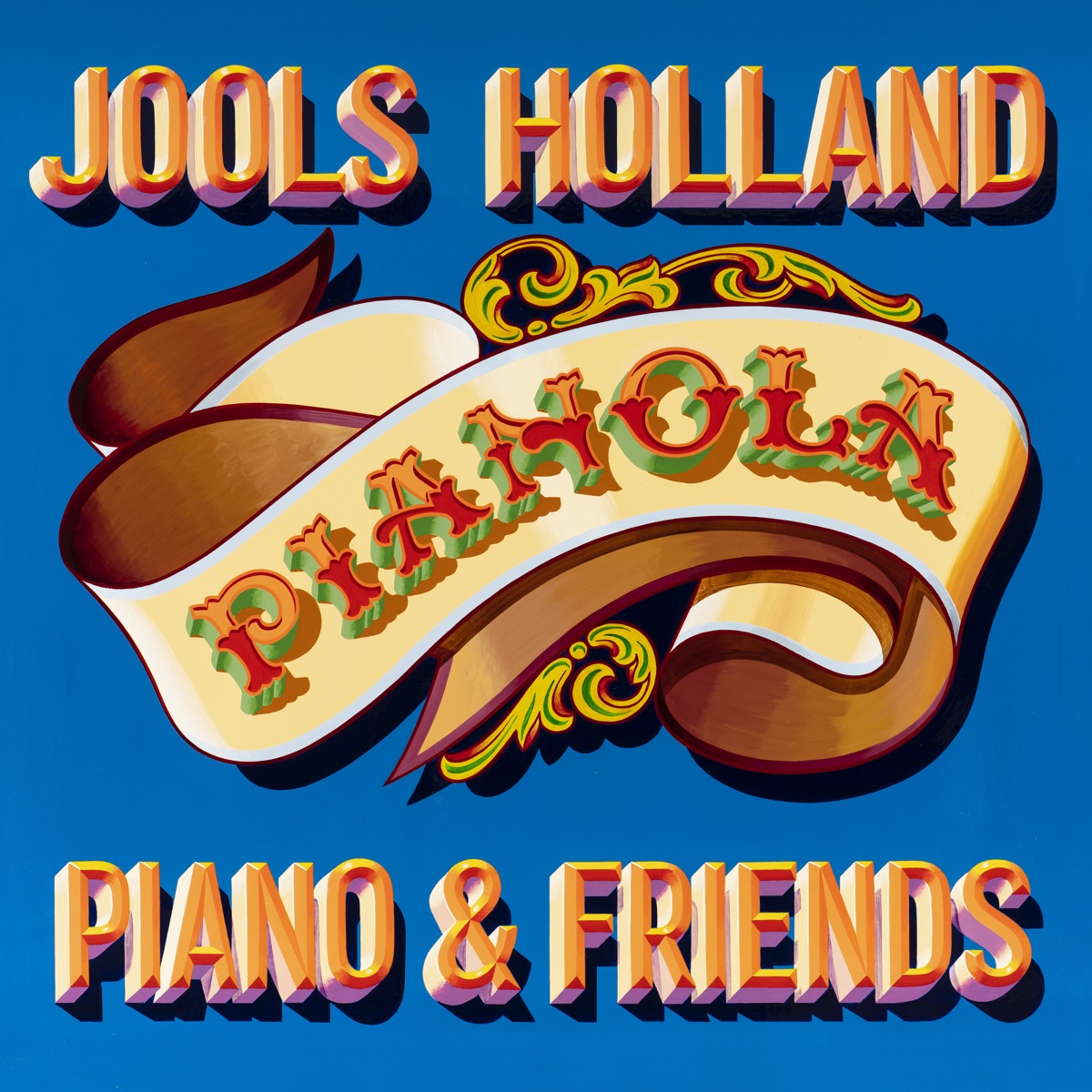 Pianola. PIANO & FRIENDS by Jools Holland album cover