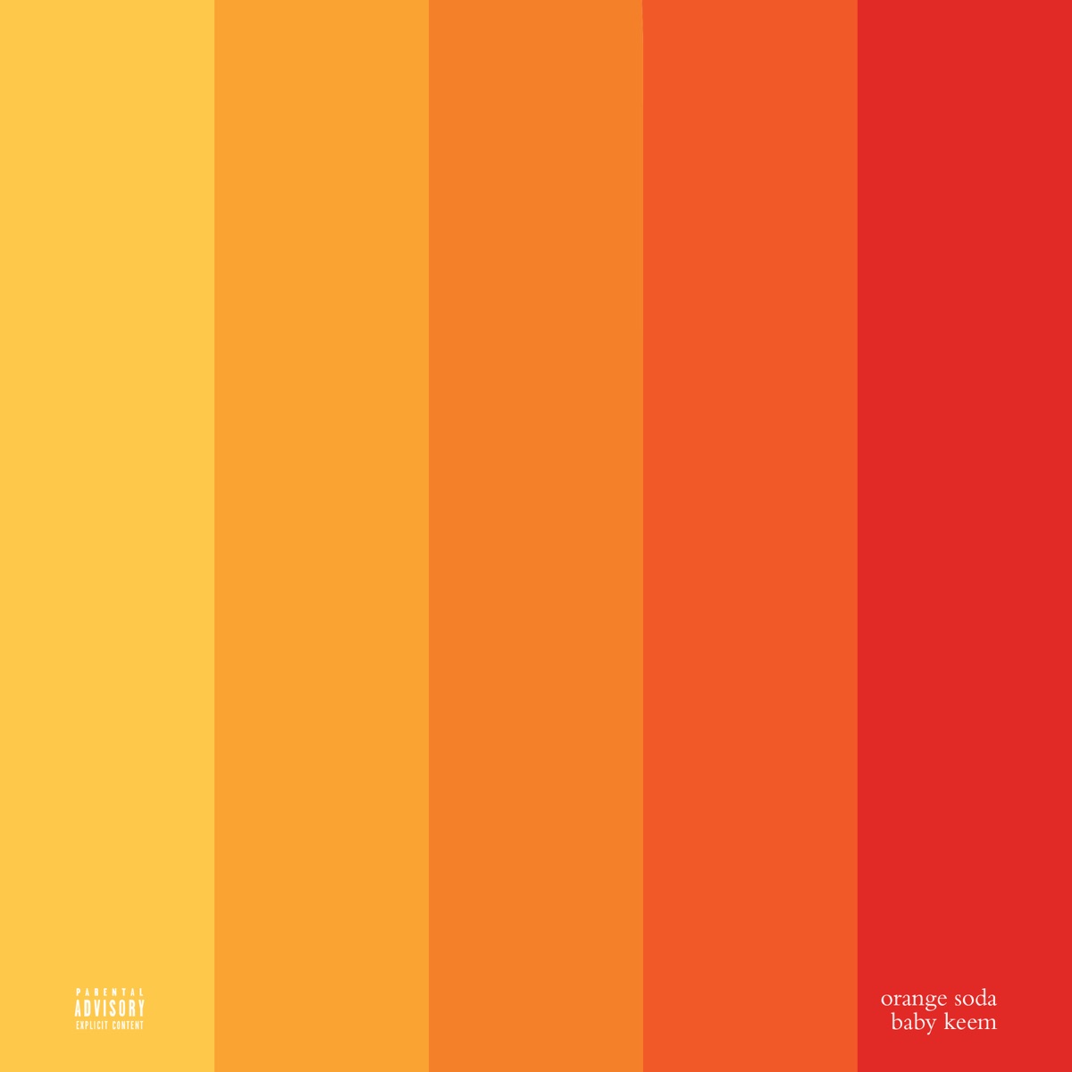 ORANGE SODA - Single by Baby Keem album cover