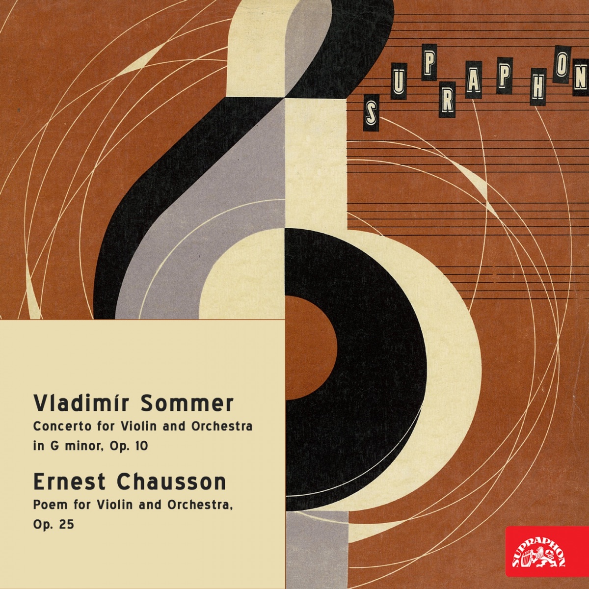 Sommer: Violin Concerto - Chausson: Poem for Violin and Orchestra by Ladislav Jásek, Václav Jiráček & Czech Philharmonic album cover