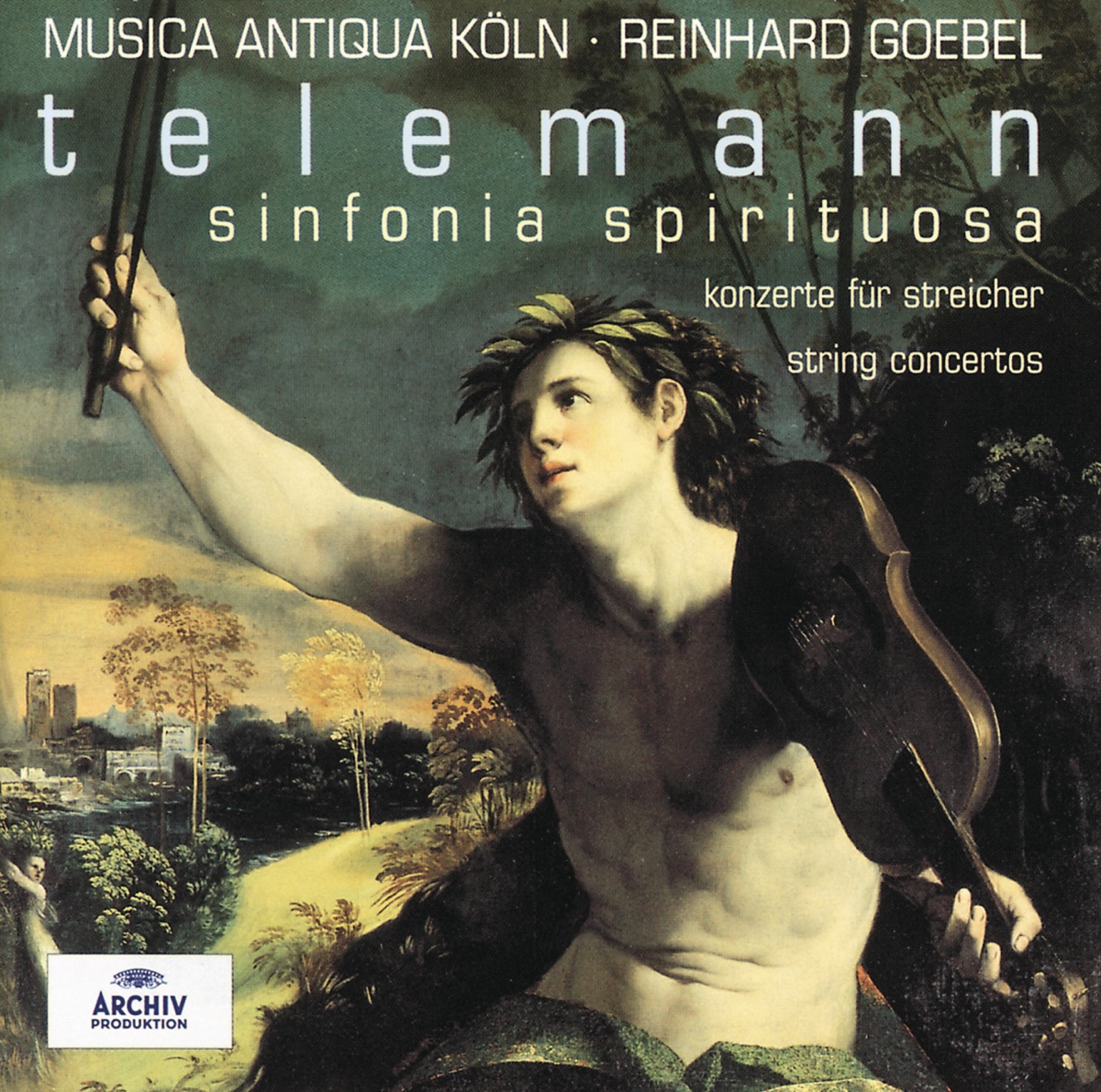 Telemann: Sinfonia Spirituosa & String Concertos by Musica Antiqua Köln & Reinhard Goebel album cover