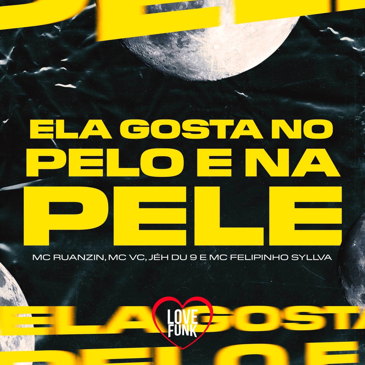 Ela Gosta no Pelo e na Pele - Single by MC Ruanzin, Mc VC, DJ Jéh Du 9 & Mc Felipinho Syllva album cover