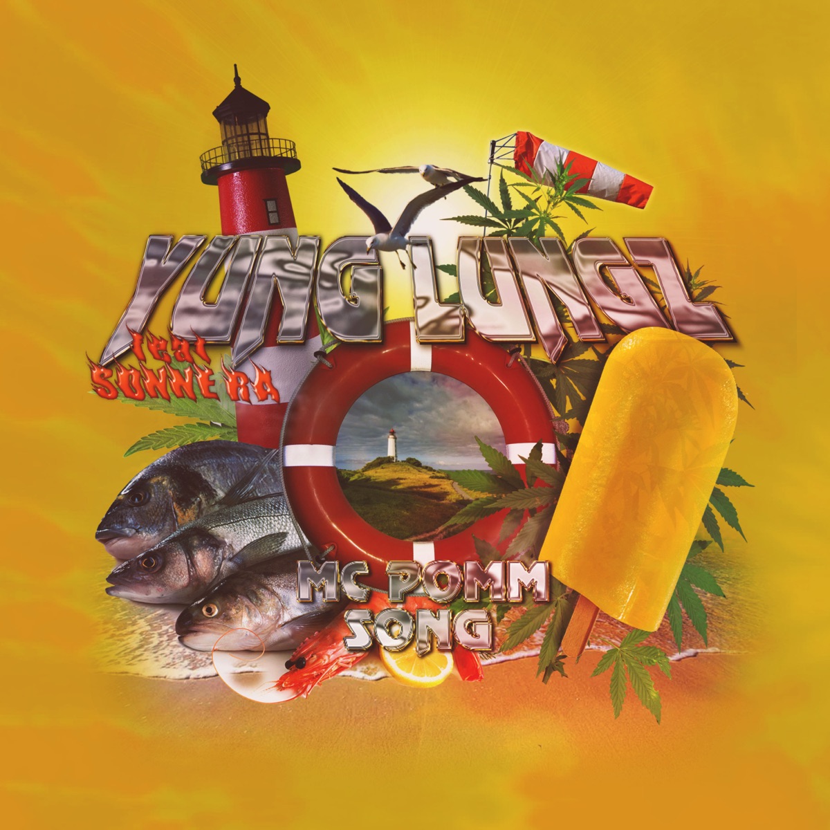 Mc Pomm Song mit Sonne Ra (feat. Sonne Ra) - Single by doZ9, Defekto & Yung Lungz album cover