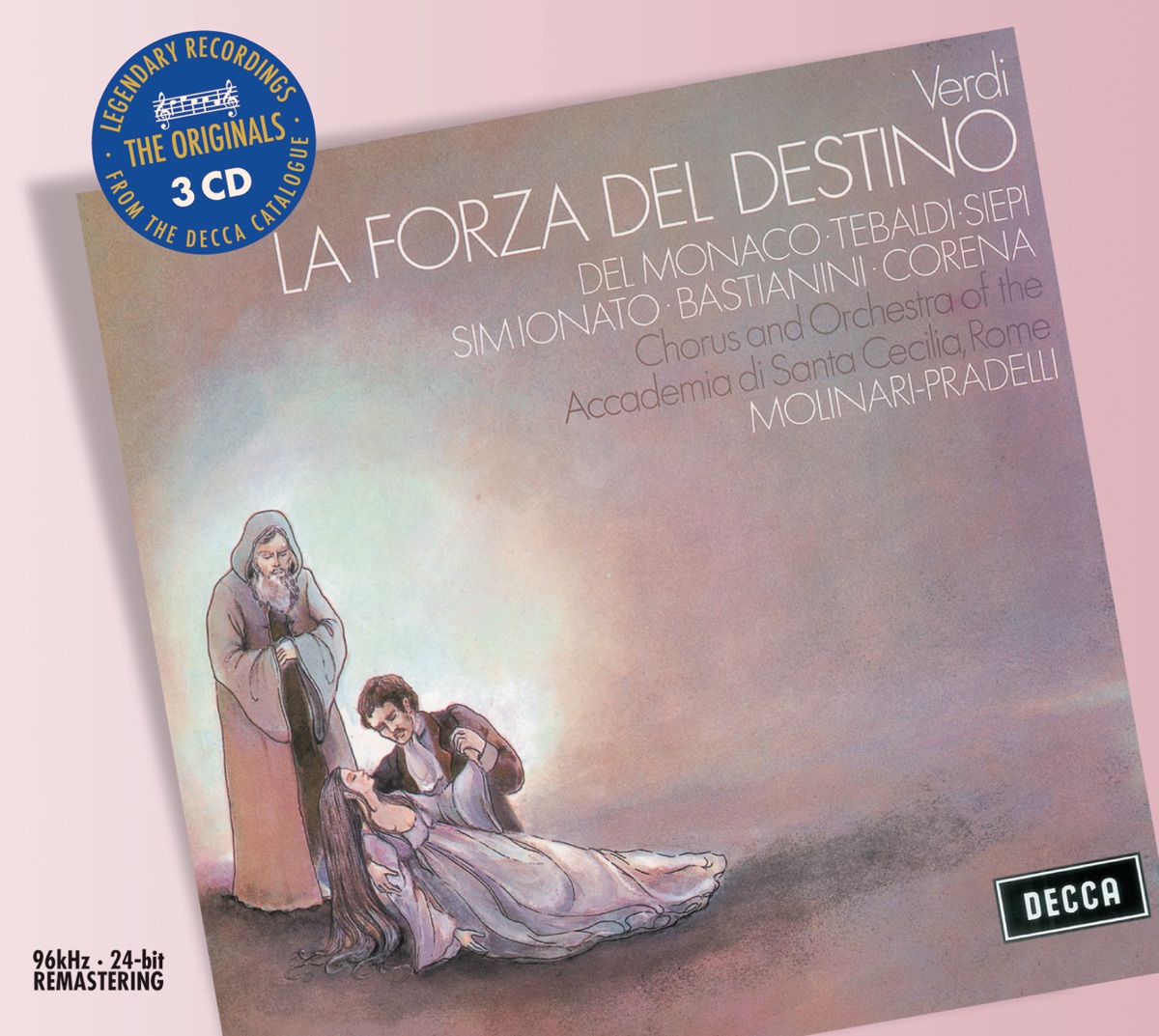 Verdi: La Forza del Destino by Renata Tebaldi, Ettore Bastianini, Francesco Molinari-Pradelli, Mario del Monaco & Orchestra dell'Accademia Nazionale di Santa Cecilia album cover