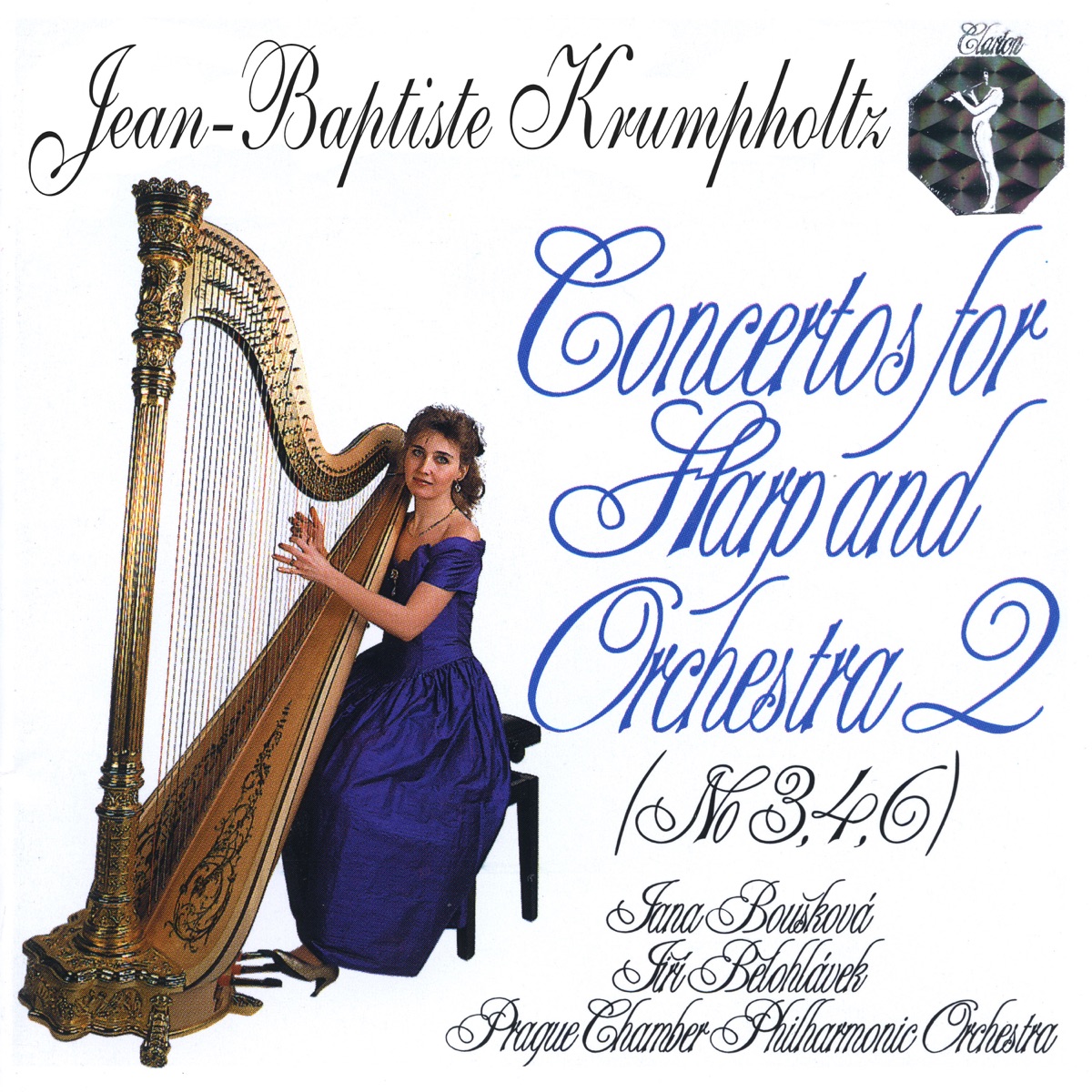 Jean-Baptiste Krumpholtz: Concertos for Harp and Orchestra 2 (Nos 3, 4, 6) by Jana Bouskova, Prague Chamber Philharmonic Orchestra & Jiří Bělohlávek album cover