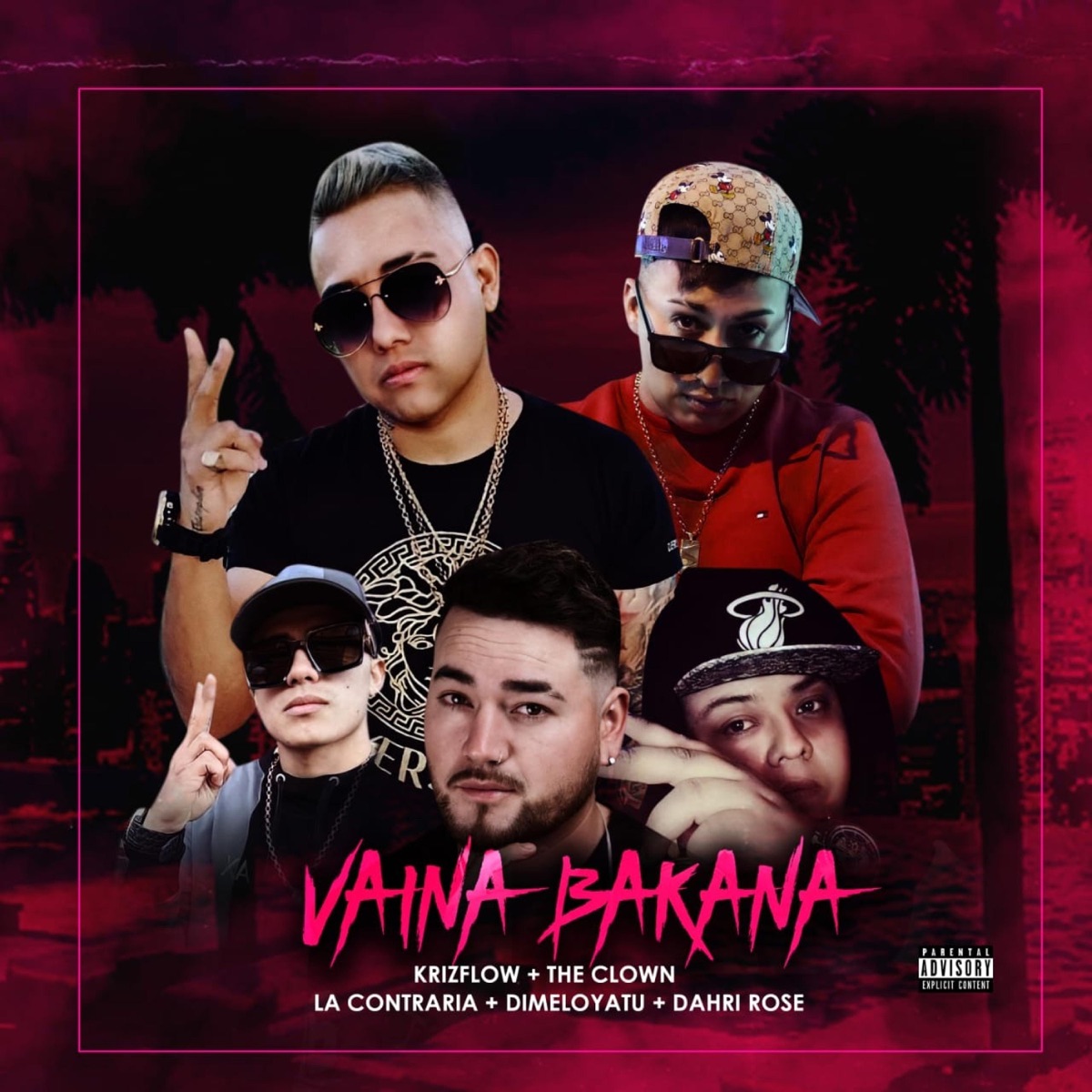 Vaina Bakana (feat. The Clown, Dimeloyatu, La Contraria & Dahri Rose) - Single by KrizFlow album cover