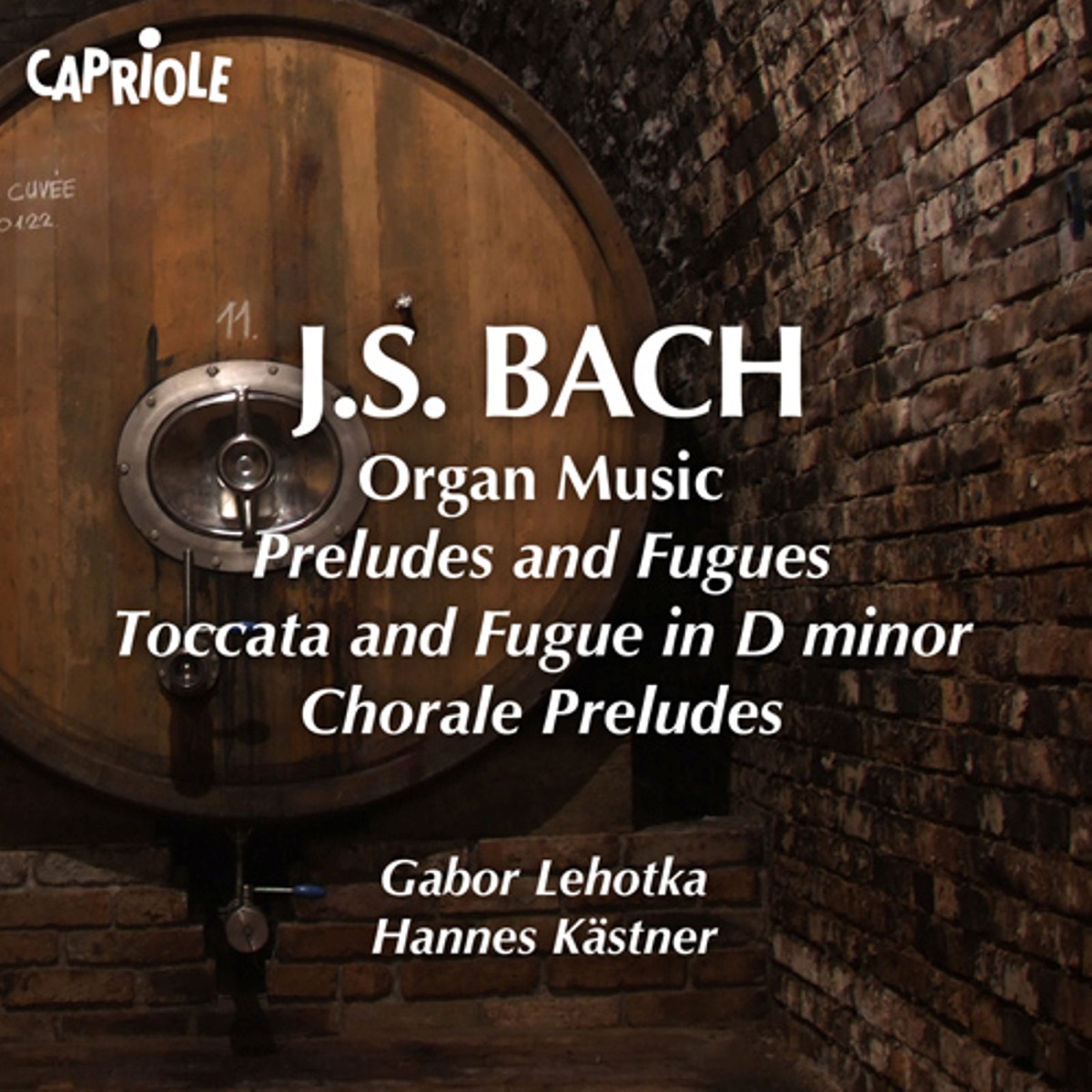 J. S. Bach: Organ Music, Preludes and Fugues, Toccata and Fugue in D Minor & Chorale Preludes by Hannes Kästner & Gabor Lehotka album cover