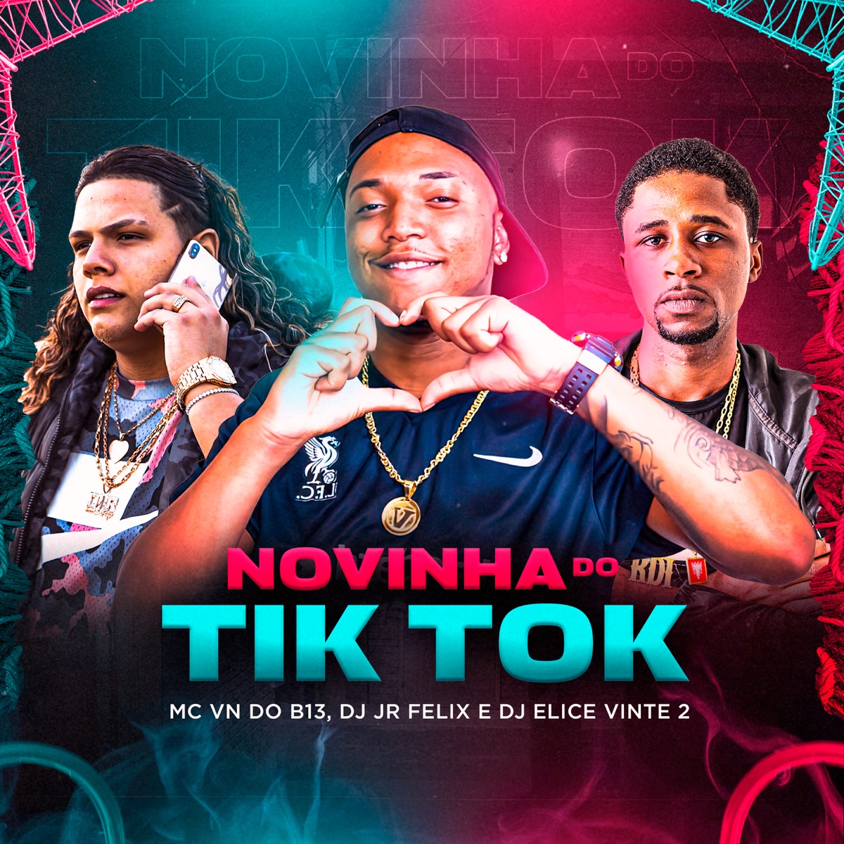 Novinha do Tik Tok - Single by elicevinte2, Dj JR FÉLIX & MC Vn do B13 album cover