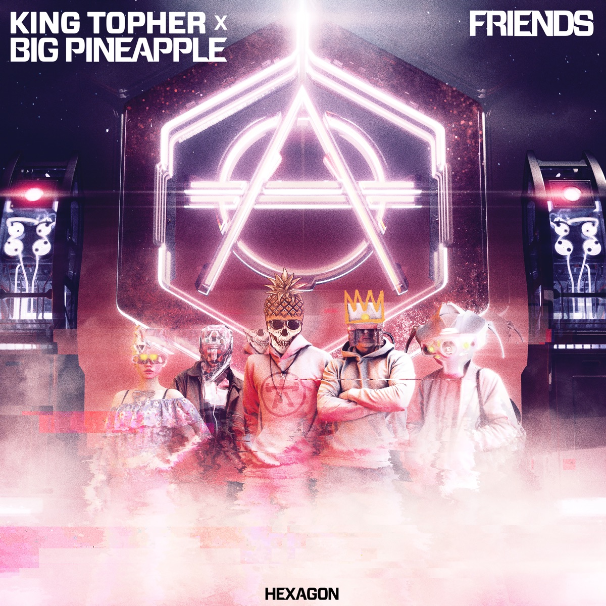 Friends - Single by King Topher & Big Pineapple album cover