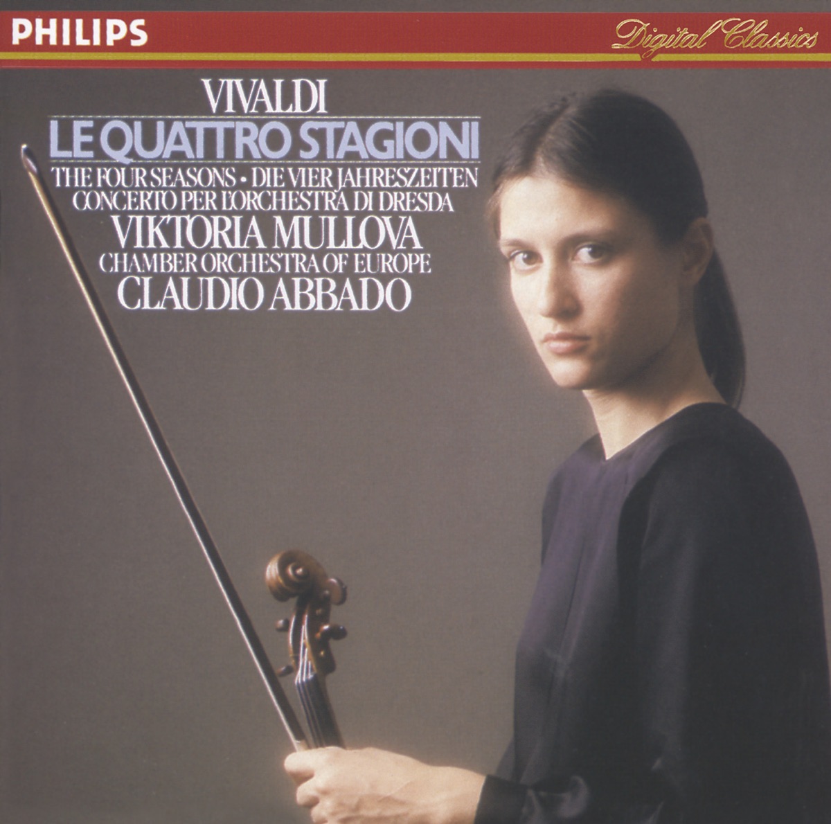 Vivaldi: The Four Seasons by Viktoria Mullova, Chamber Orchestra of Europe & Claudio Abbado album cover