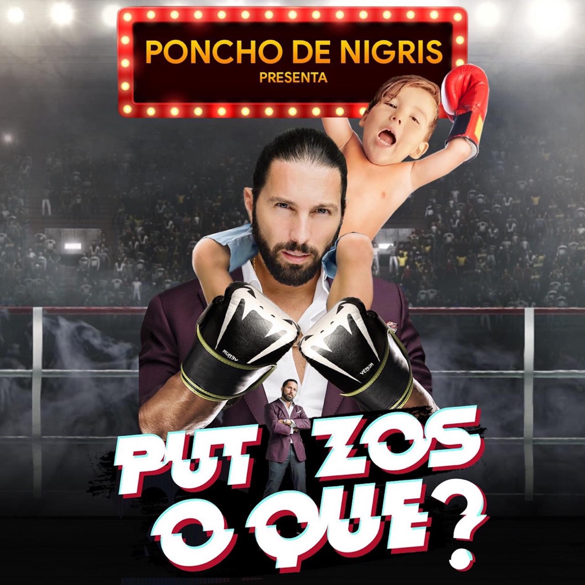 Putazos o Que? - Single by Poncho De Nigris, Finisho & Marcela Mistral album cover