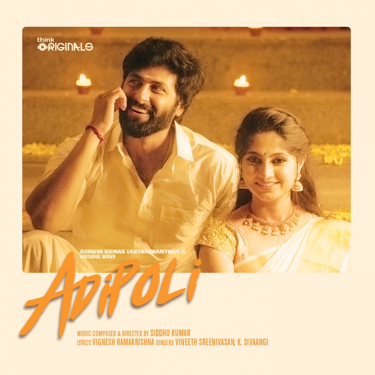 Adipoli (From "Think Originals") - Single by Siddhu Kumar, Vineeth Sreenivasan & K. Sivaangi album cover