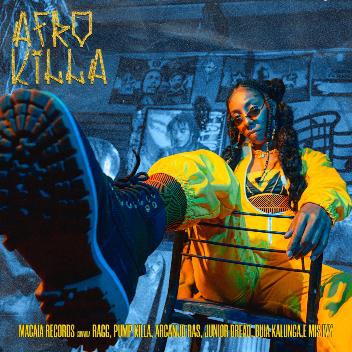 Afro Killa (feat. Ragg, Pump Killa, Arcanjo Ras, Junior Dread, Buia Kalunga & Mis Ivy) - Single by Macaia album cover