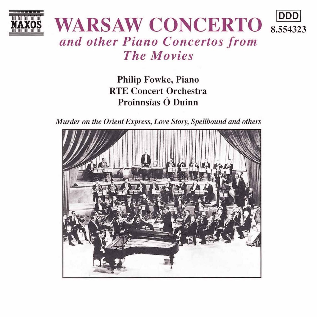 Warsaw Concerto and Other Piano Concertos from the Movies by Philip Fowke, Proinnsías Ó Duinn & RTÉ Concert Orchestra album cover