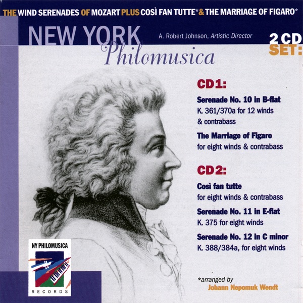 The Wind Serenades of Mozart Plus Cosi Fan Tutte & the Marriage of Figaro by New York Philomusica album cover