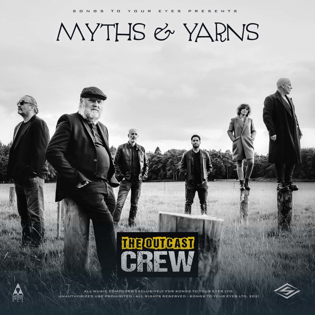 Myths & Yarns by Songs To Your Eyes & The Outcast Crew album cover