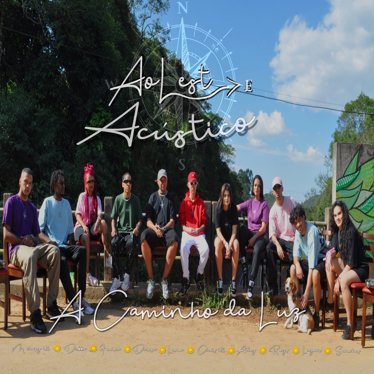 Aoleste Acústico - A Caminho da Luz - Single by I15, Darosa Mc, Luna, A'DRY, Roys MC, Layon, SANCHES MC, Mc Dukke & Franca Mc album cover