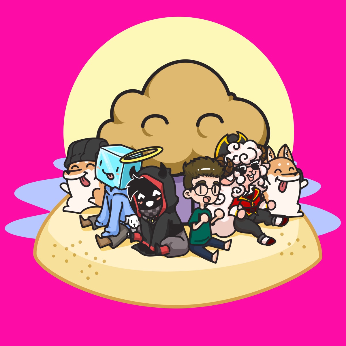 Muffin (feat. Skeppy & CaptainPuffy) - Single by BadBoyHalo, CG5 & Hyper Potions album cover