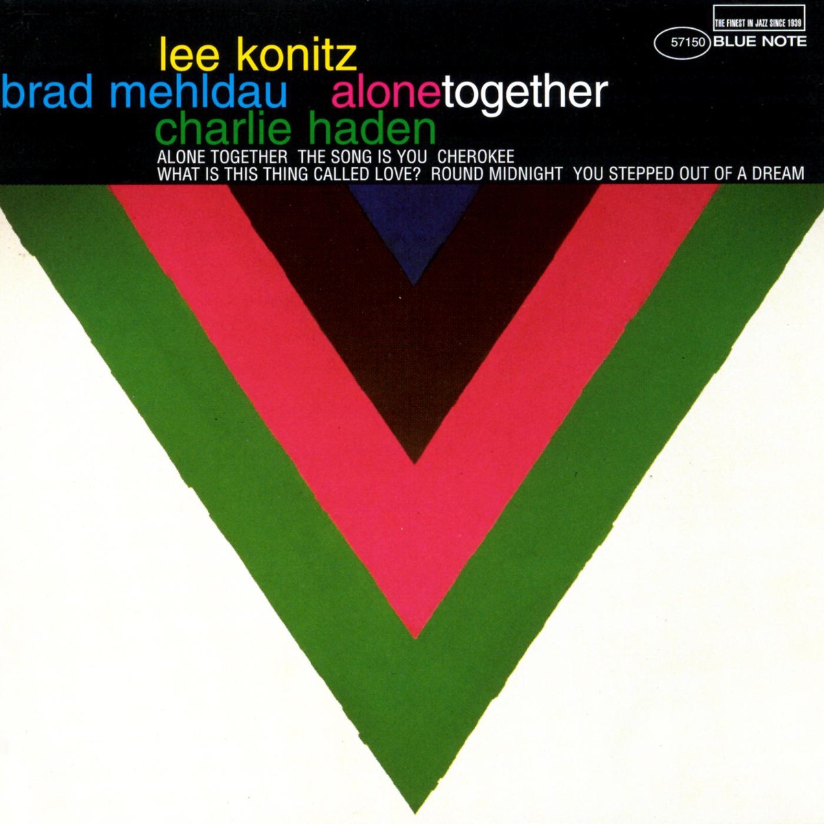 Alone Together by Lee Konitz, Brad Mehldau & Charlie Haden album cover