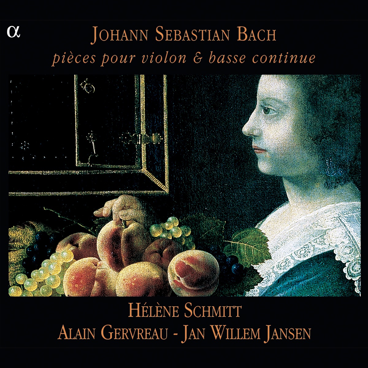 Bach: Pièces pour violon & basse continue by Hélène Schmitt, Alain Gervreau & Jan Willem Jansen album cover