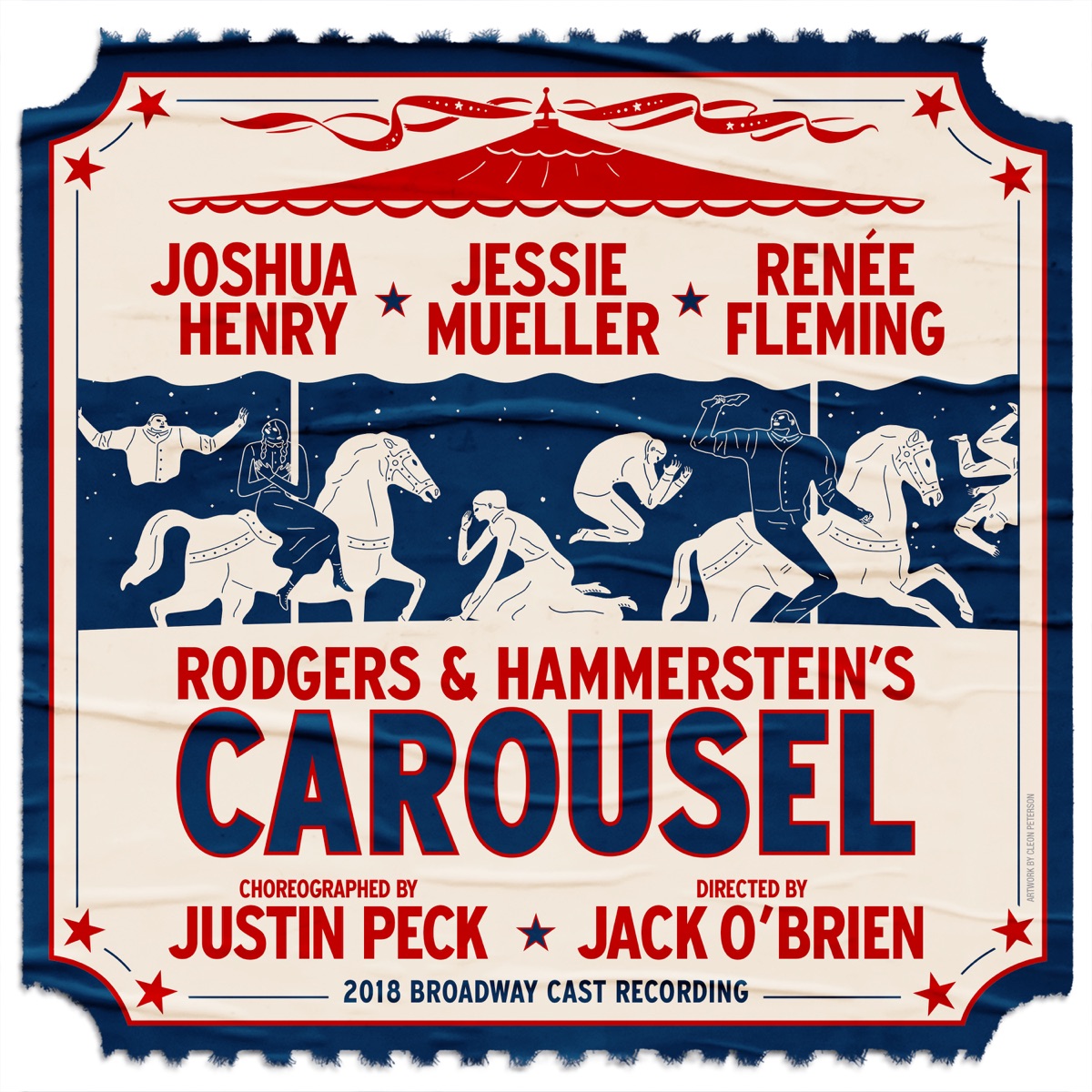 Carousel (2018 Broadway Cast Recording) by Rodgers & Hammerstein, Renée Flemming, Jessie Mueller & Joshua Henry album cover
