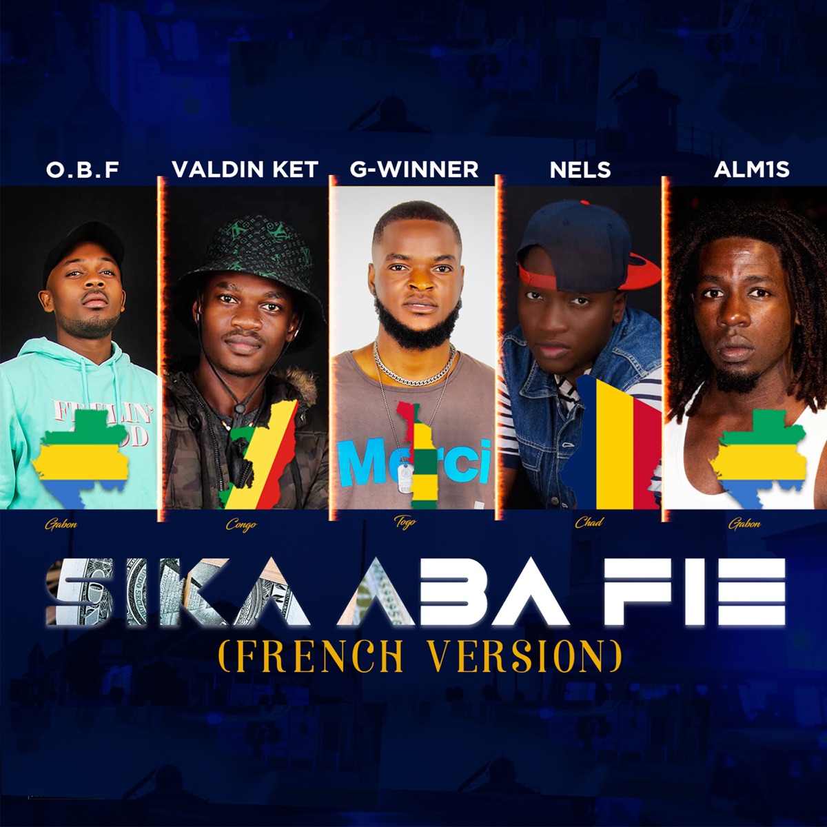 Sika Aba Fie (French Version) - Single by O.B.F, Valdin Ket, G-Winner, Nels & Alm1s album cover