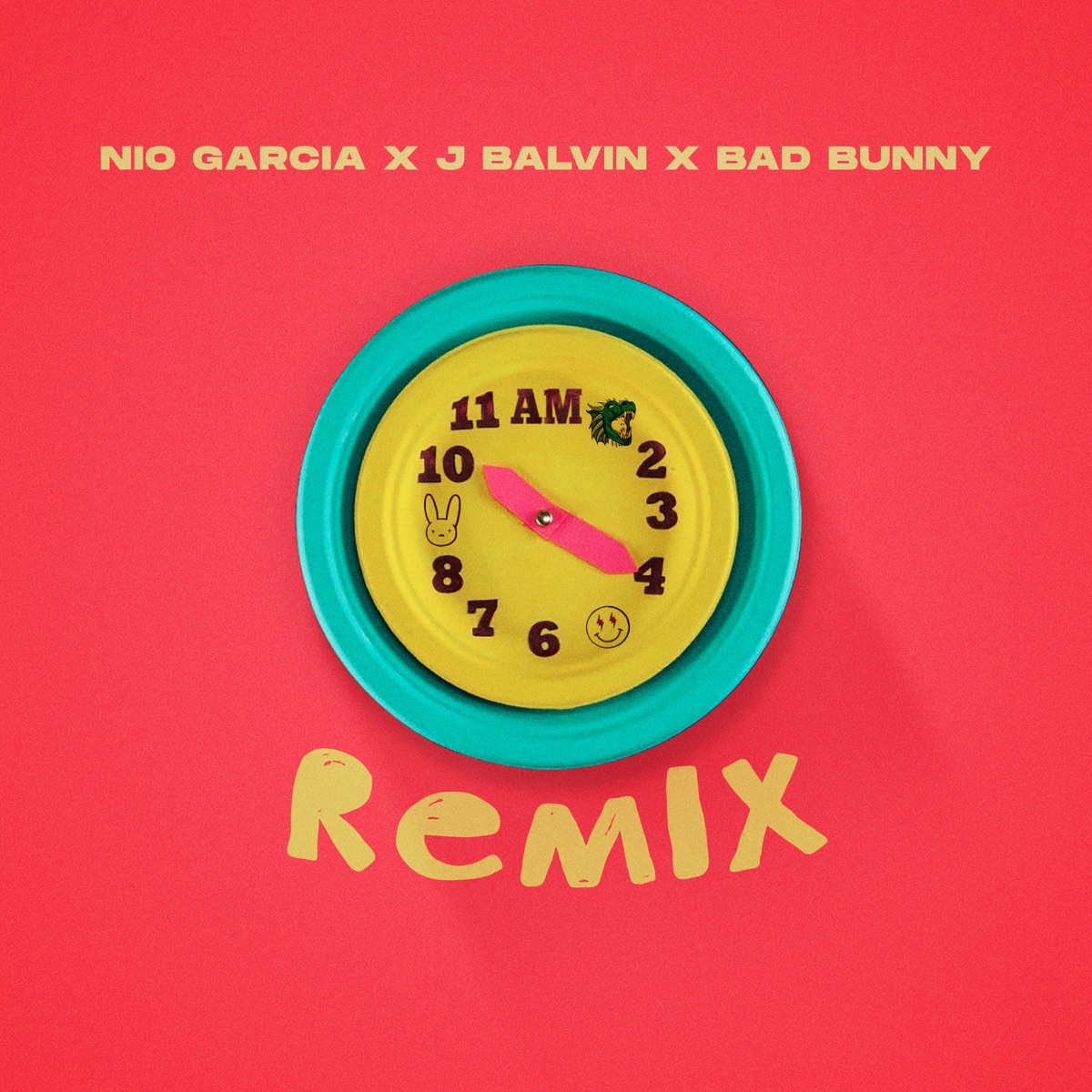 AM Remix - Single by Nio García, J Balvin & Bad Bunny album cover artwork