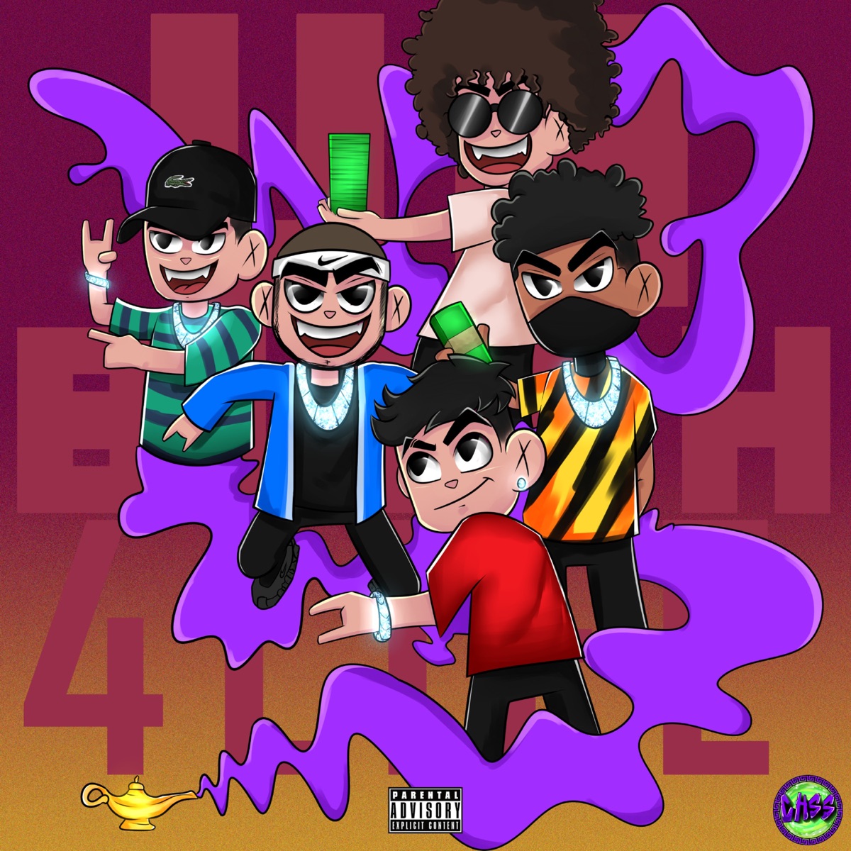 Uh, Bitch! (feat. Aklipe44, DIEGOU, Jeall, Yun Wob & Vict44) - Single by 4LIFE Collective album cover