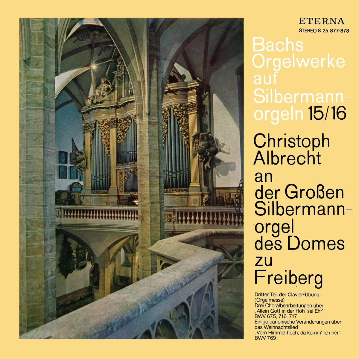Bach: Orgelwerke auf Silbermannorgeln 15/16 by Christoph Albrecht album cover