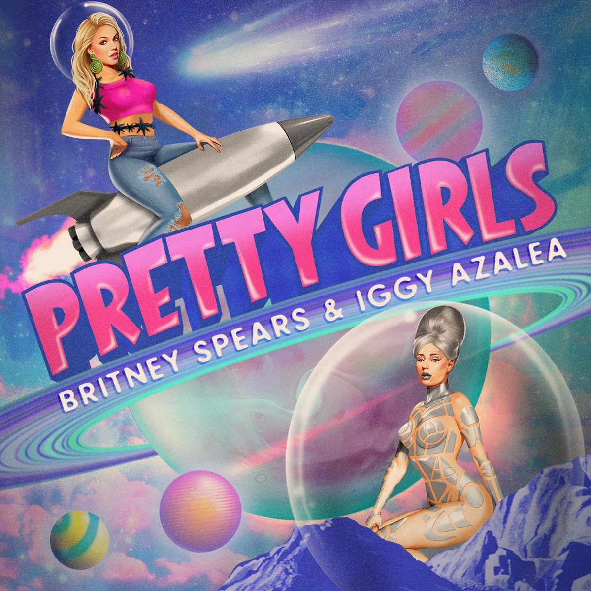 Pretty Girls - Single by Britney Spears & Iggy Azalea album cover