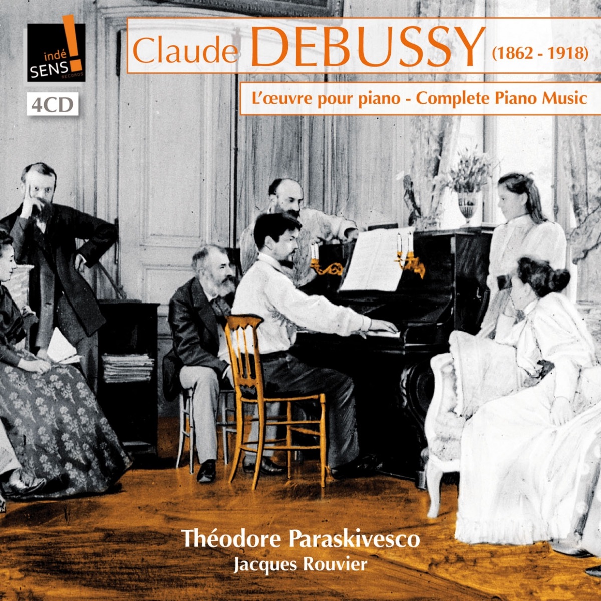 Claude Debussy: L'oeuvre pour piano (feat. Jacques Rouvier) [Complete Piano Music] by Théodore Paraskivesco album cover
