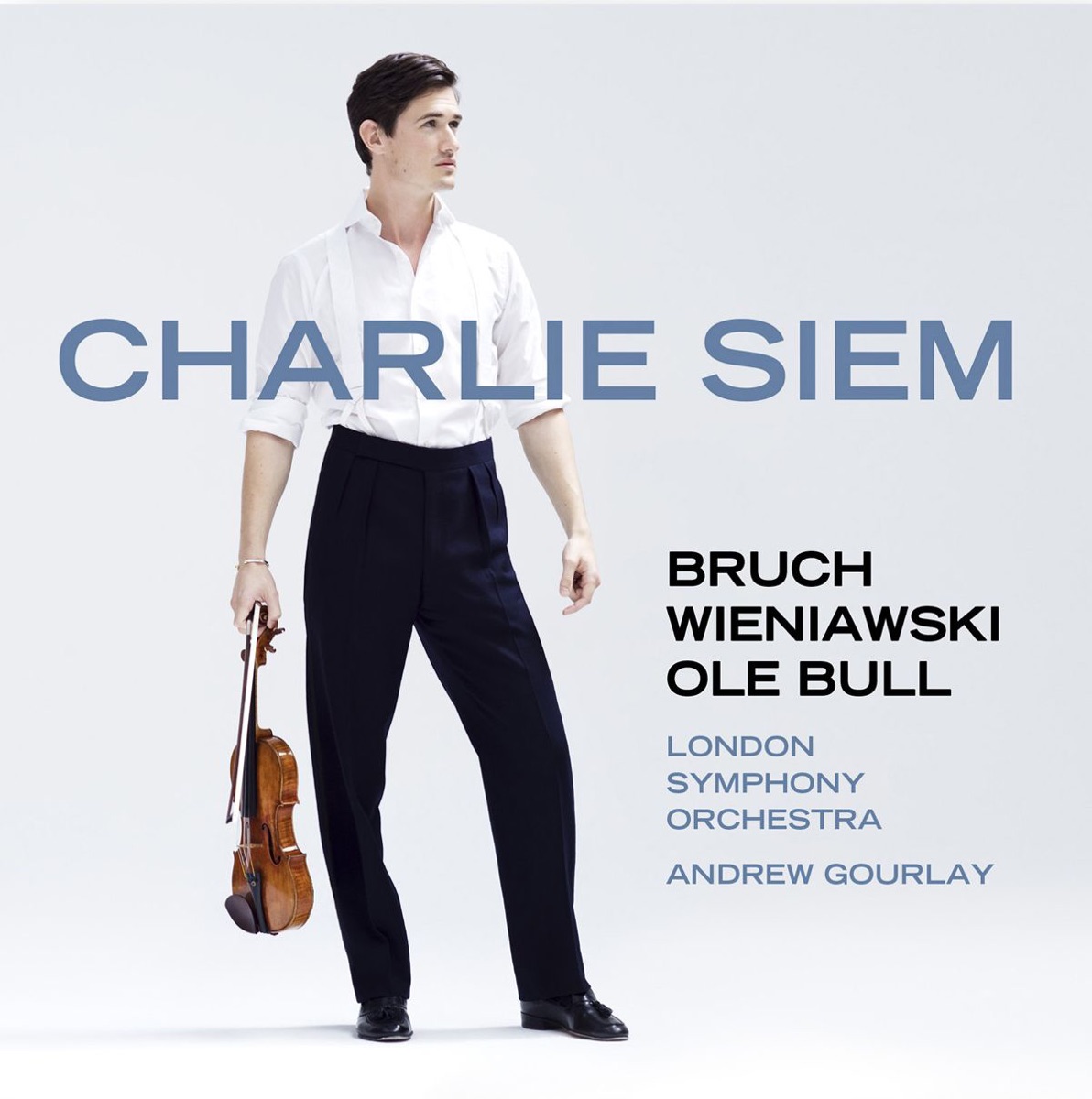 Charlie Siem Plays Bruch, Wieniawski & Bull by Andrew Gourlay, Charlie Siem & London Symphony Orchestra album cover