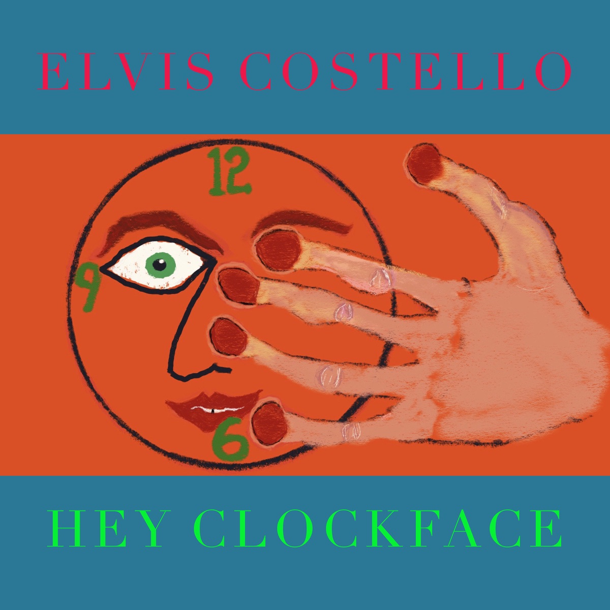 Hey Clockface by Elvis Costello album cover