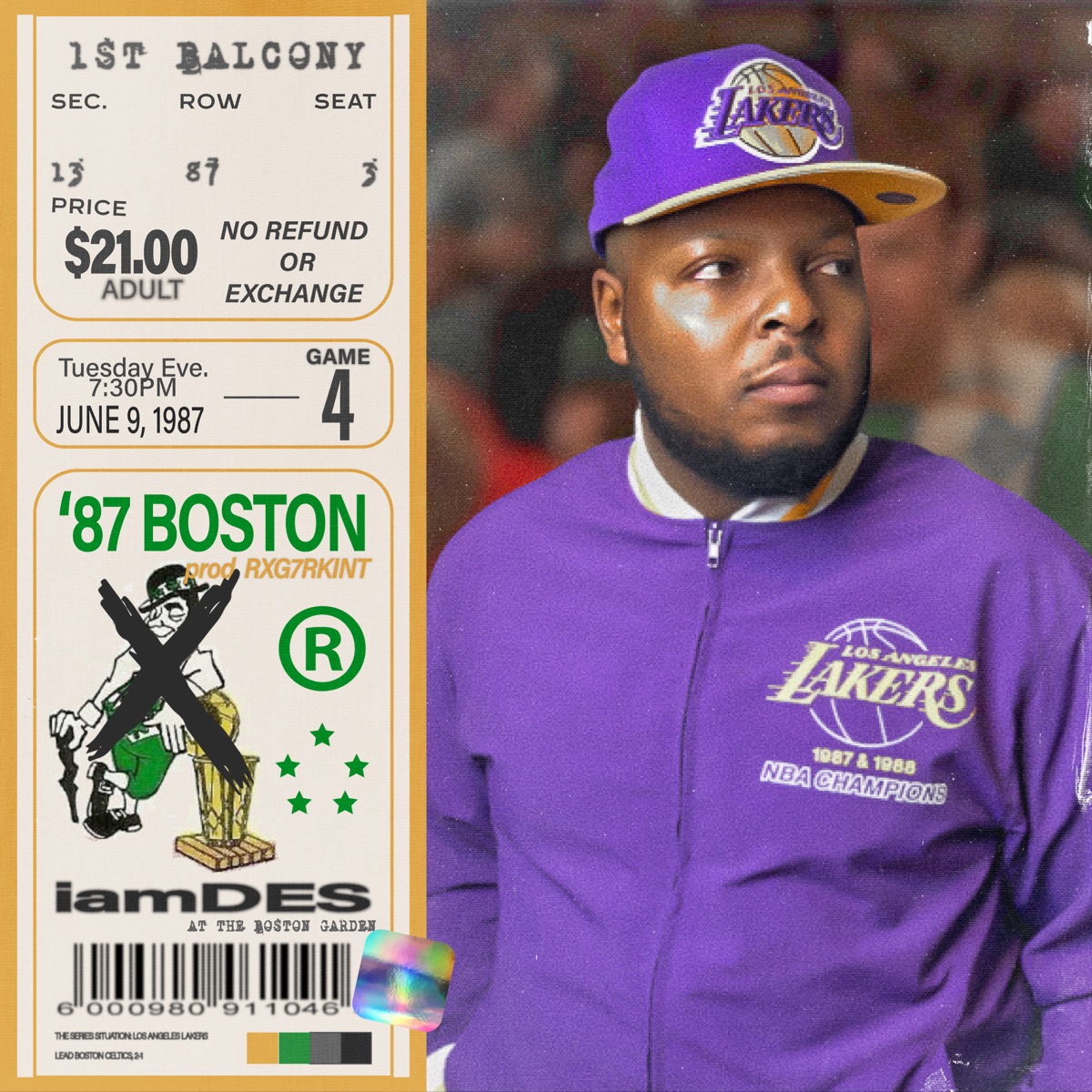 87 Boston (feat. RXG7KINT) - Single by iamDES album cover