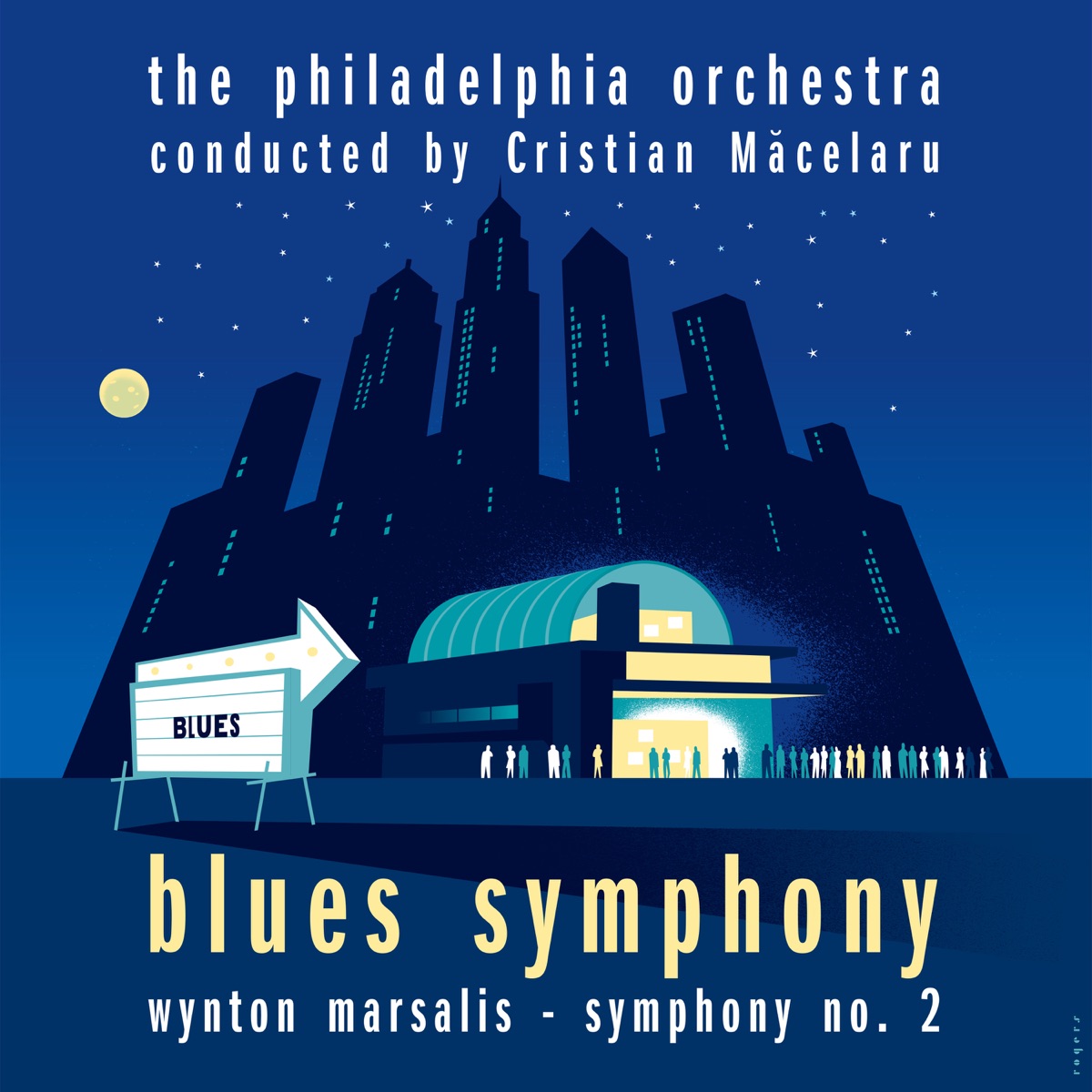 Blues Symphony by The Philadelphia Orchestra, Cristian Măcelaru & Wynton Marsalis album cover