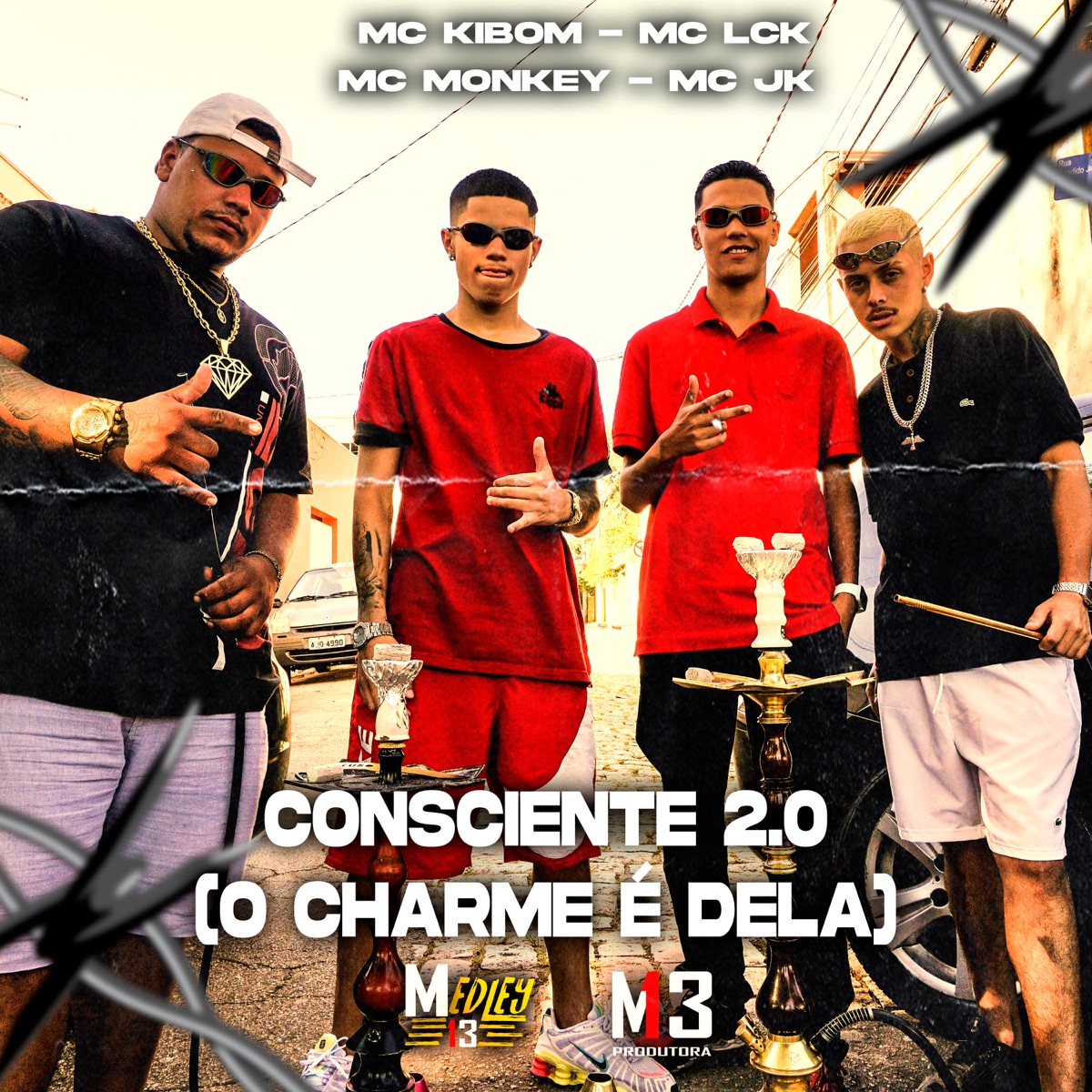Consciente 2.0 (O Charme É Dela) - Single by MC Kibom, MC Monkey, MC Lc-k & MC JK album cover