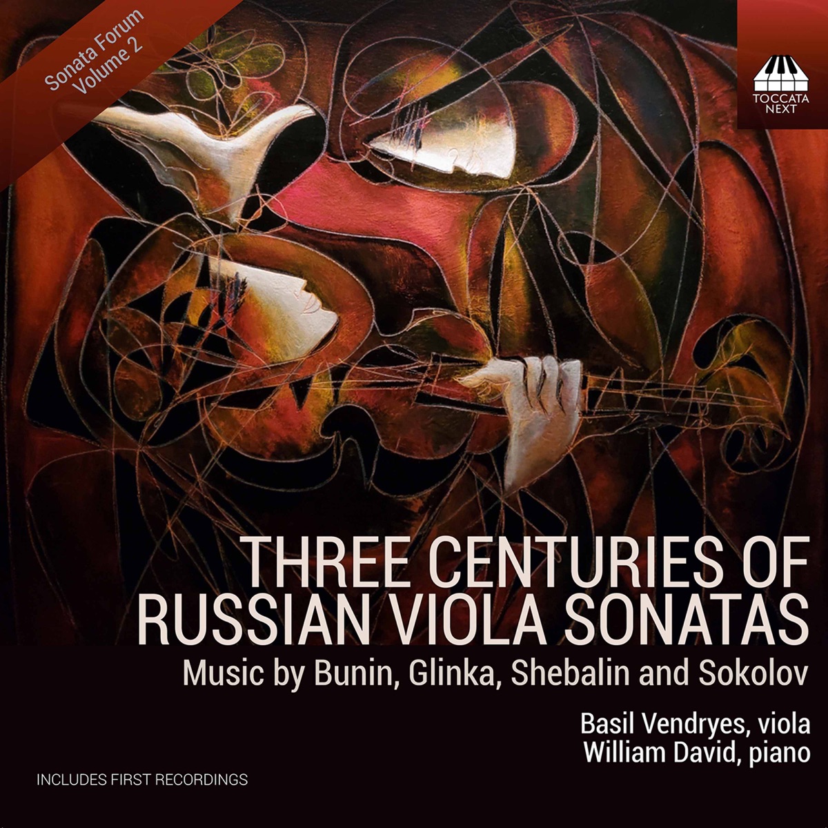 Three Centuries of Russian Viola Sonatas by Basil Vendryes & William David album cover