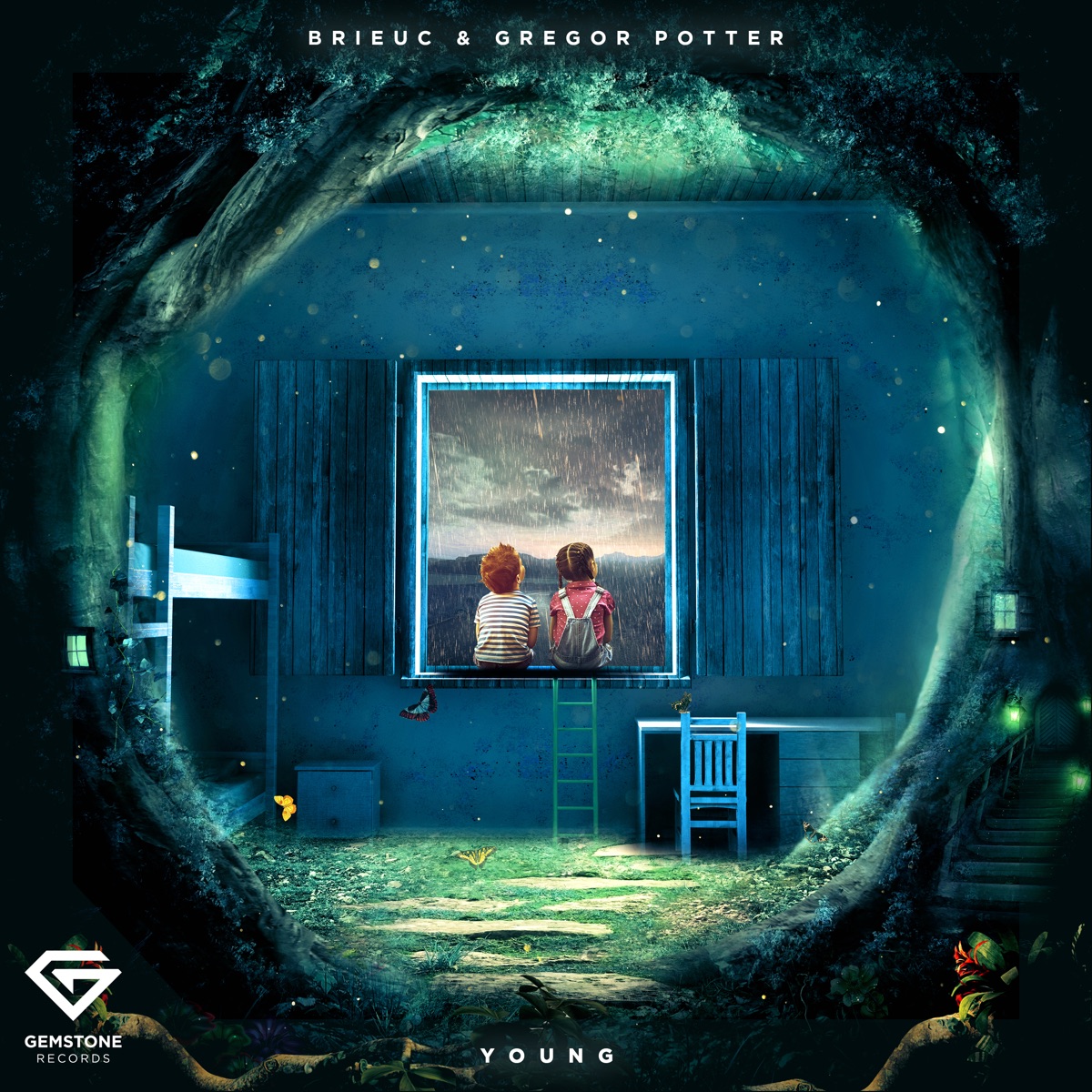 Young - Single by Brieuc & Gregor Potter album cover
