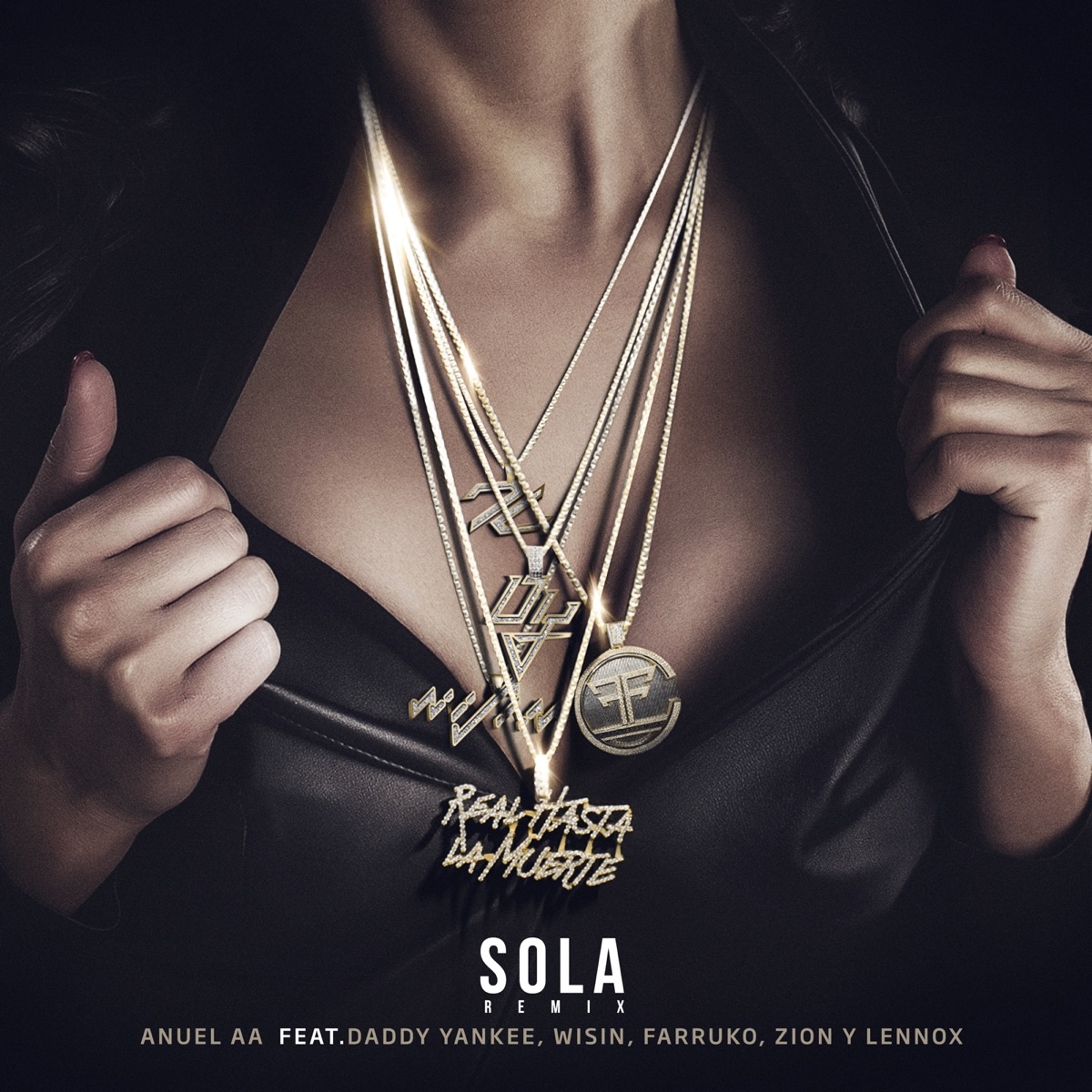 Sola (Remix) [feat. Daddy Yankee, Wisin, Farruko & Zion & Lennox] - Single by Anuel AA album cover